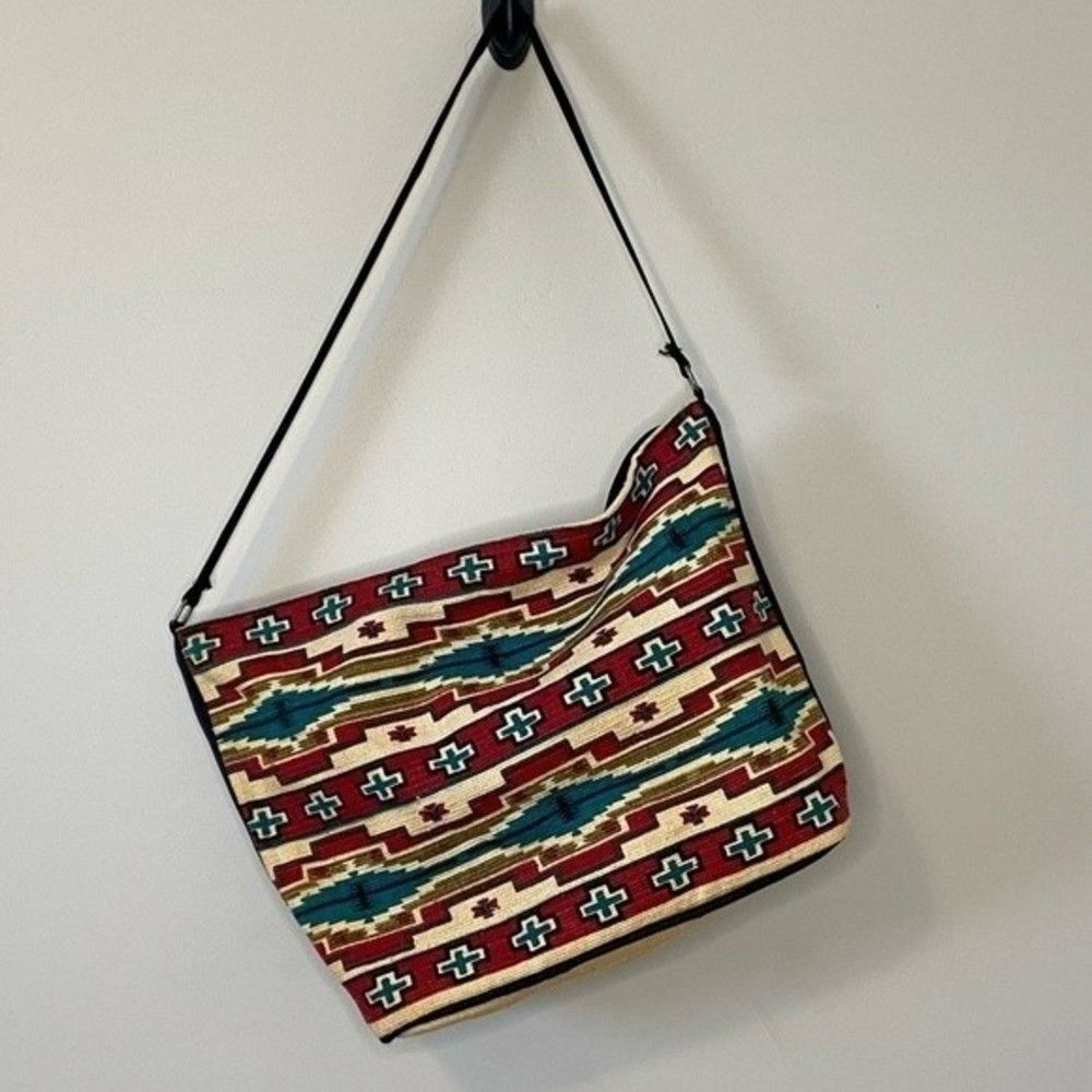 Sun brand, large, southwestern, print tote